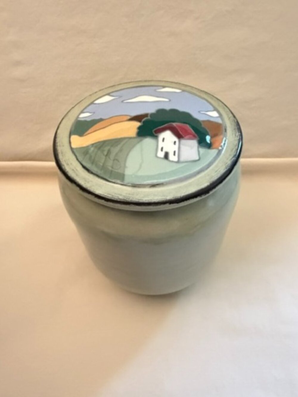 Studio Art Pottery Container